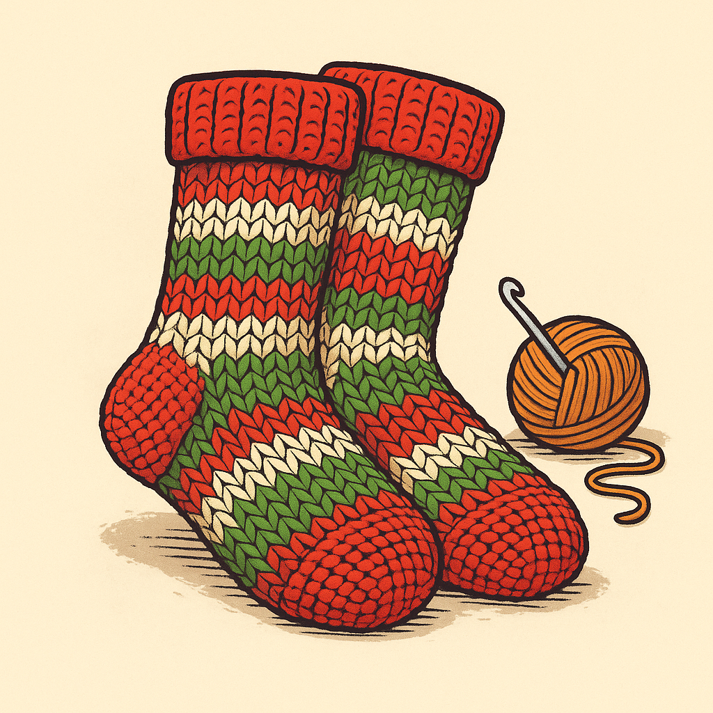 Gehäkelte Socken